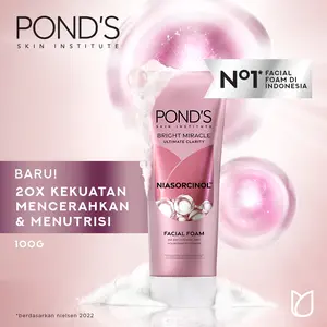 Pond's Bright Miracle Ultimate Clarity Niasorcinol Facial Foam 100gr