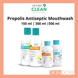 Secret Clean Propolis Antiseptic Mouthwash 150ml | 300ml | 500ml Obat Kumur