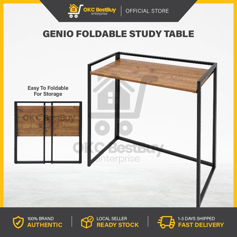 Study Table / GENIO Foldable Study Table / Meja Belajar / Office ...