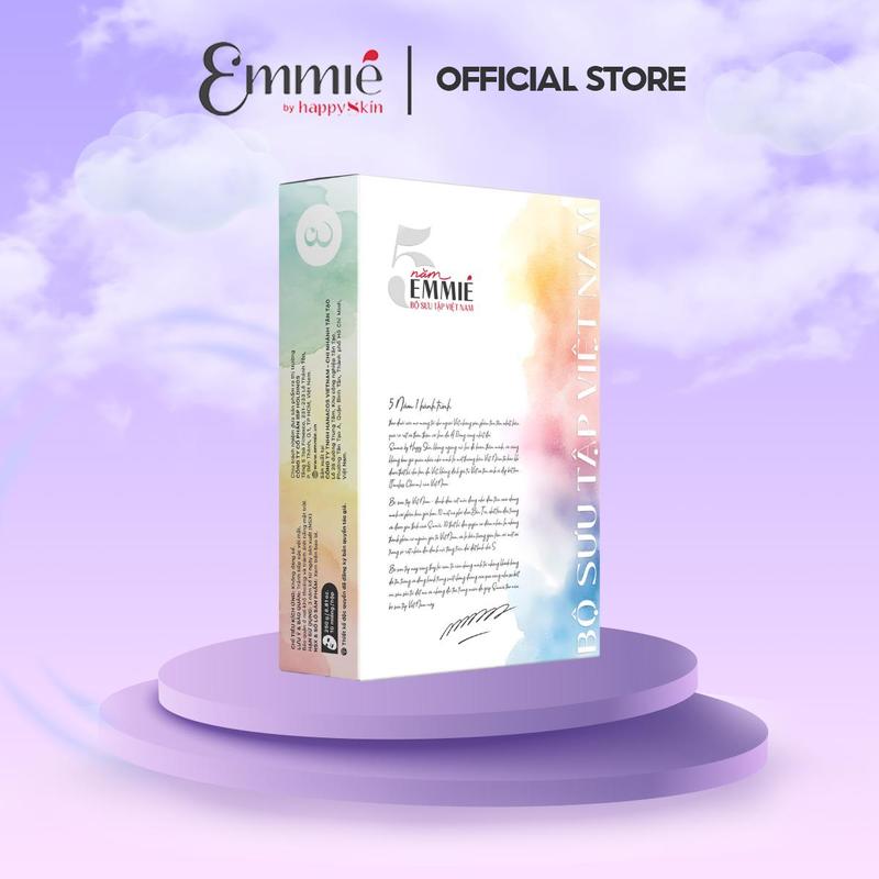 [Giadinhhanna]  COMBO 2 Hộp 10 mặt nạ sinh học phôi dừa - Bộ sưu tập Việt Nam - Emmié 5 năm Collection 25G x 20