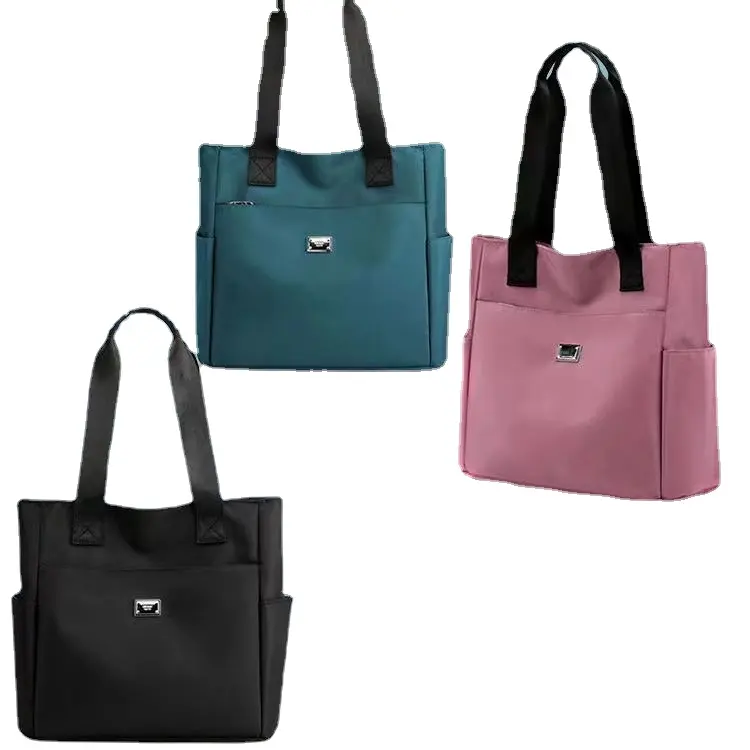 2023 New Women's Fashion Tote Bag Oxford Cloth Light Canvas Messenger Bag Versatile Large Capacity