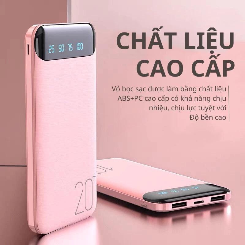 ( TẶNG CÁP SẠC) Pin sạc dự phòng WP161 10000mah hỗ trợ sạc nhiều dòng máy