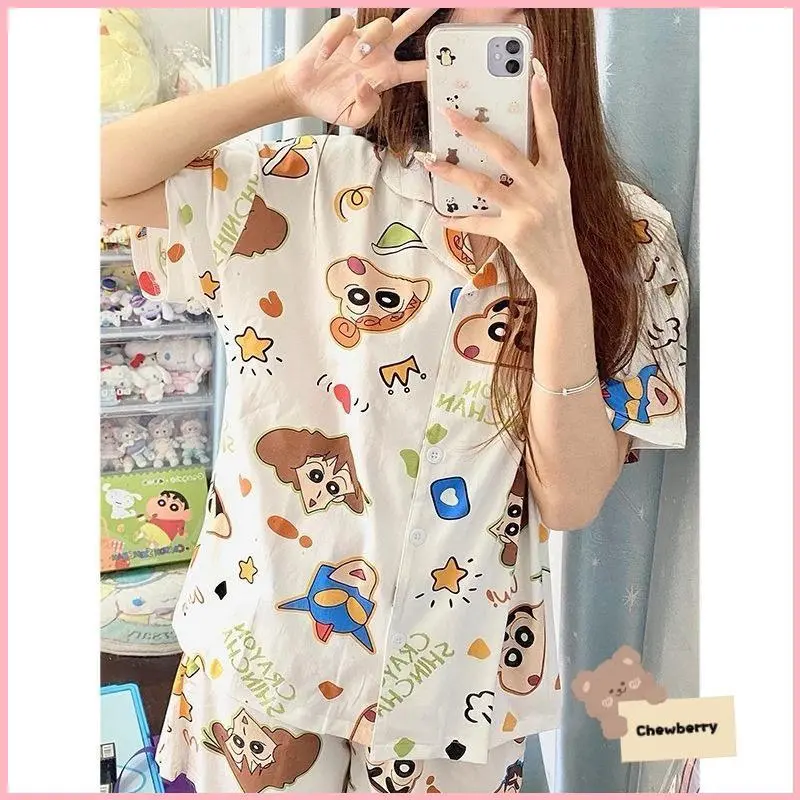 JODEHSHOP Bộ Đồ, Set Pijama Nữ QUẢ ĐÀO Kate Tay Cộc Mặc ở Nhà Xinh Xắn