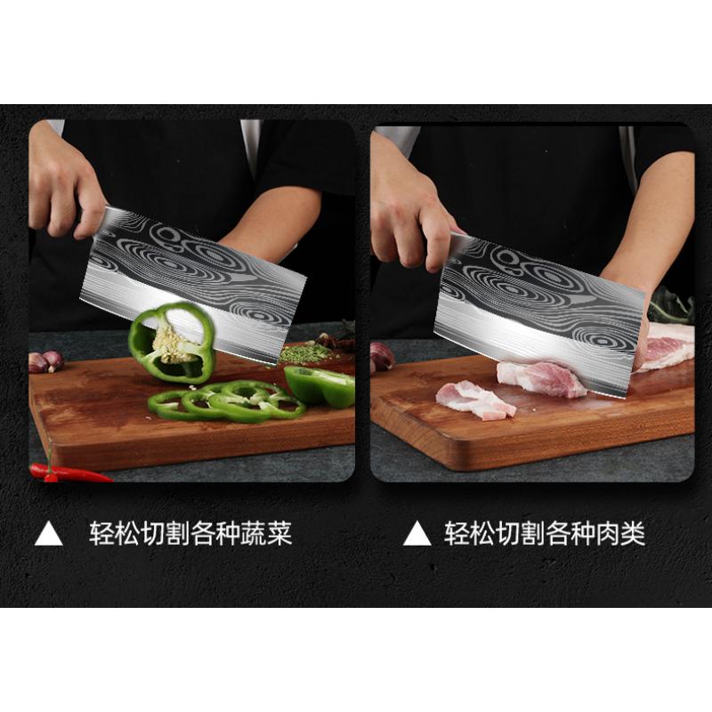 Product Introduction of Xingguan Vegetable Cutter Household Ultra-fast Sharp Slicer Meat Chef's Special Chopper Dual-purpose Kitchen Stainless Steel Knives Knife 25