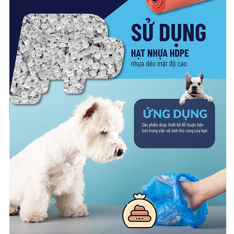 Túi PP Nhựa - Set 8 Cuộn, 120 Túi Rác Mini Đa Năng TPP, 15 Túi/Cuộn 4