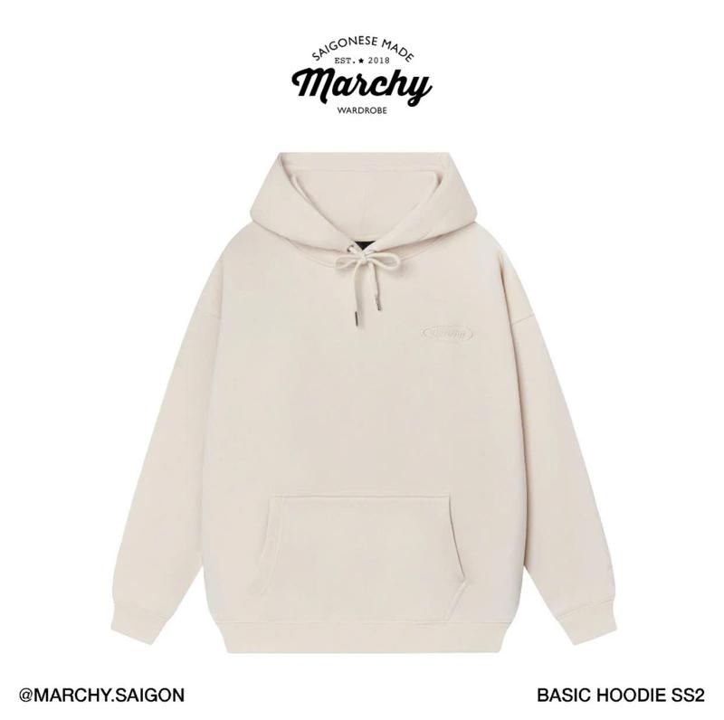 MARCHY - Basic Hoodie SS2 - Áo khoác tròng đầu dành cho nam nữ - Áo hoodie cơ bản, thoải mái 2