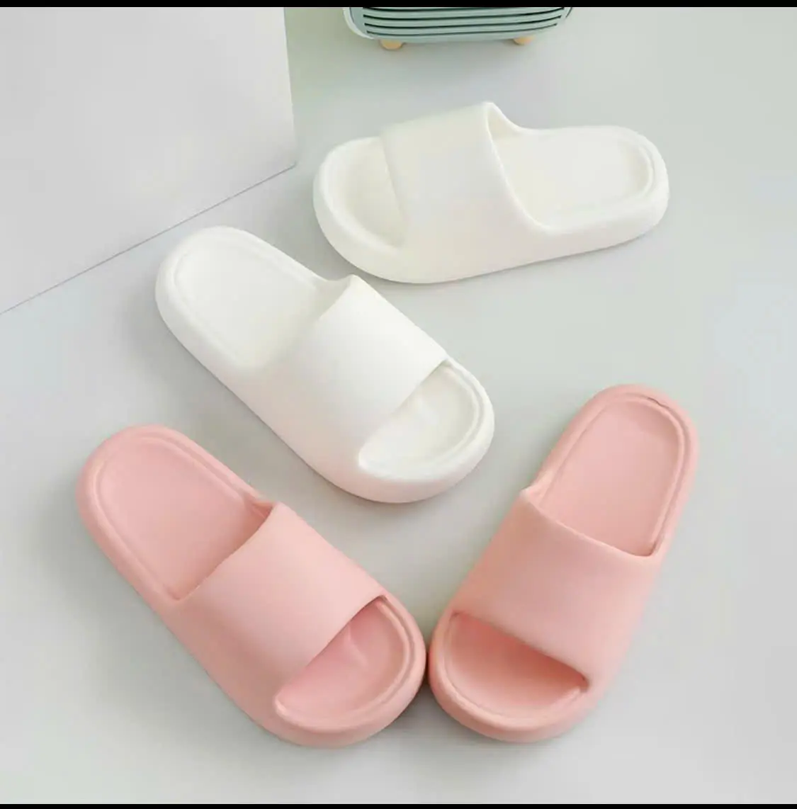Dép quai ngang nam nữ bánh mì đế độn chống trơn chống trượt đi trong nhà, ngoài trời CH7