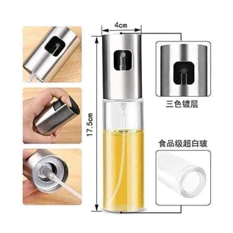 Product Introduction of Bình xịt dầu ăn phun sương cho nồi chiên không dầu chai thủy tinh cao cấp 100ml 19