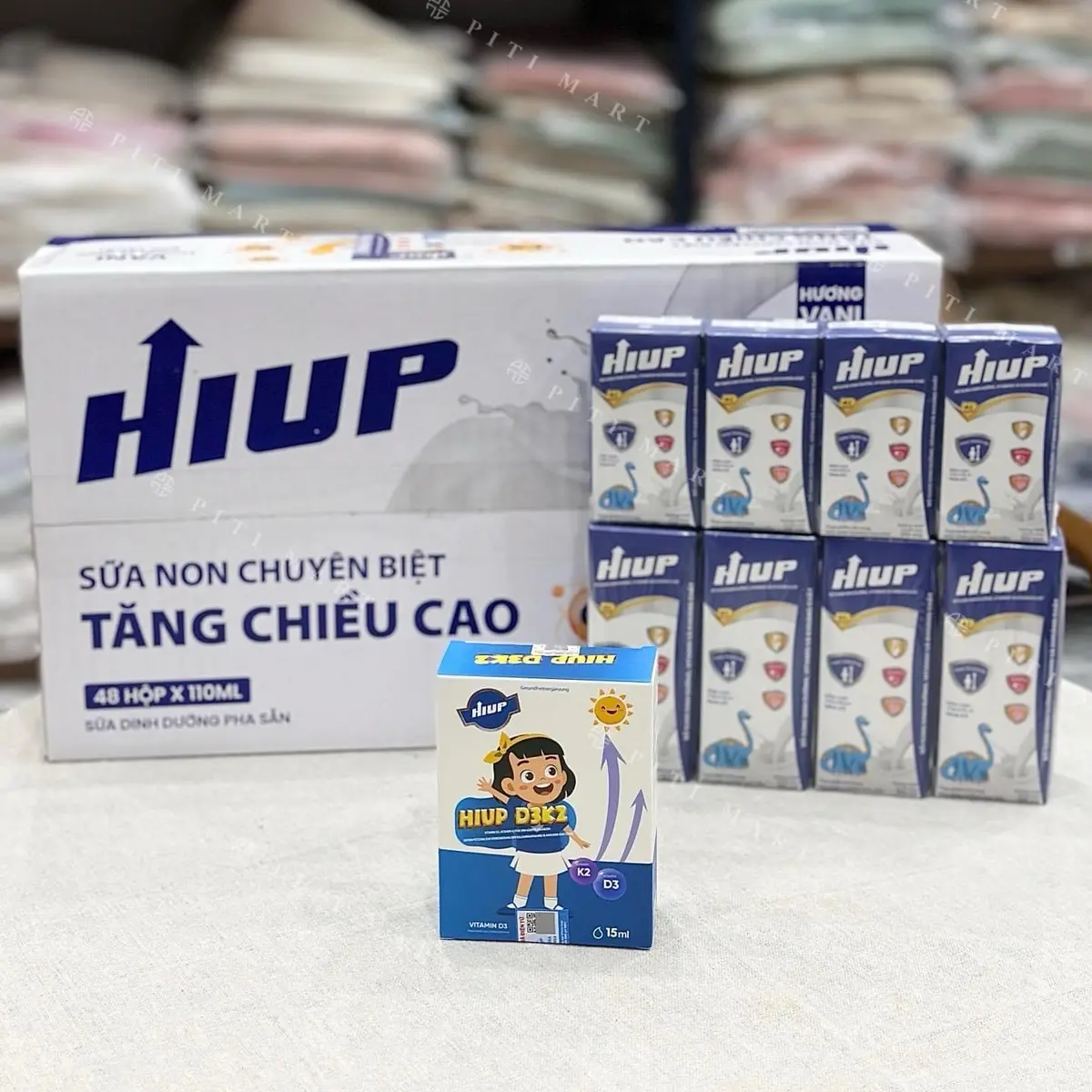 Sữa tươi pha sẵn hiup chuyên tăng chiều cao cho bé trên 1tuổi hiệu quả 110ml và 180ml