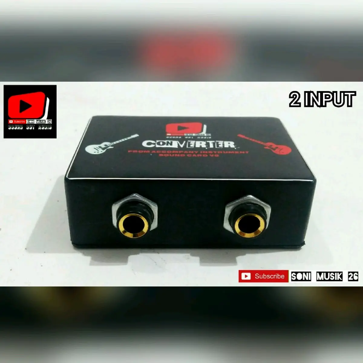 Converter Soundcard V8 Pasif - 2 Input High Quality (Converter Soundcard V8 Pasif) Alat Audio
