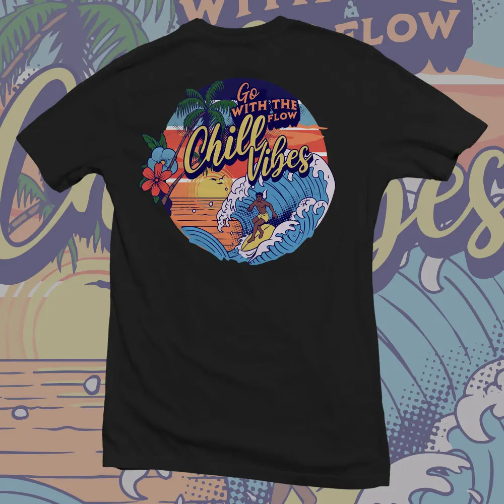 Go with the Flow Casual Plain Black White elegant