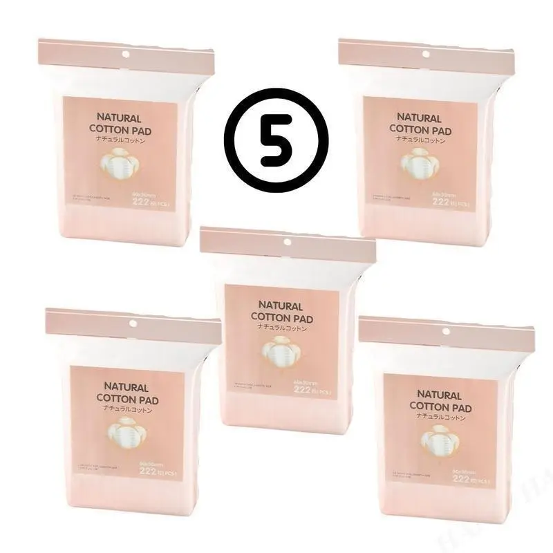 Bông Tẩy Trang Cotton Pads 222 Miếng Vuông Chăm Sóc Da Mặt Dụng Cụ Làm Đẹp-BTT04 LEVALASO 8