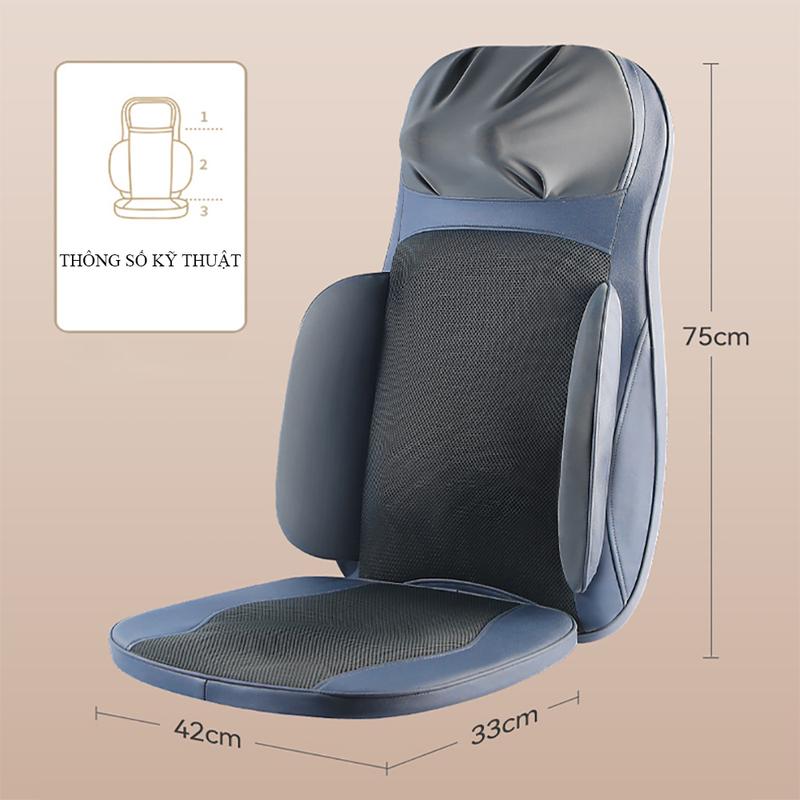 Product Introduction of Ghế massage toàn thân xoa bóp toàn bộ cơ thể, đệm massage thiết kế công thái học vừa vặn đường cong của cơ thể và công nghệ massage hiện đại. Bảo hành 24 tháng trên toàn quốc. 5