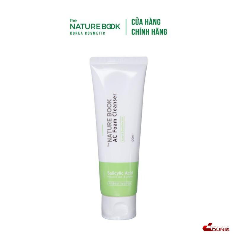 Sữa Rửa Mặt cho da mụn Nature Book Mall Chăm Sóc Da giúp Dưỡng Ẩm Da sáng da dành cho cả nam & nữ  120ml sữa _ 0