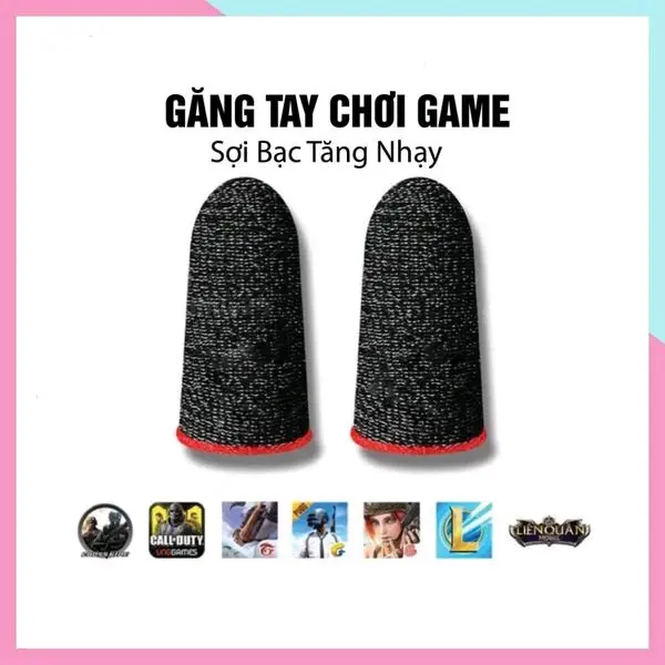 Bao Tay Chơi Game Free Fire, Pubg, Liên Quân Găng tay chơi game Chống Mồ Hôi, Siêu Nhạy, Co Giãn Cực Tốt Bằng Sợi Carbon
