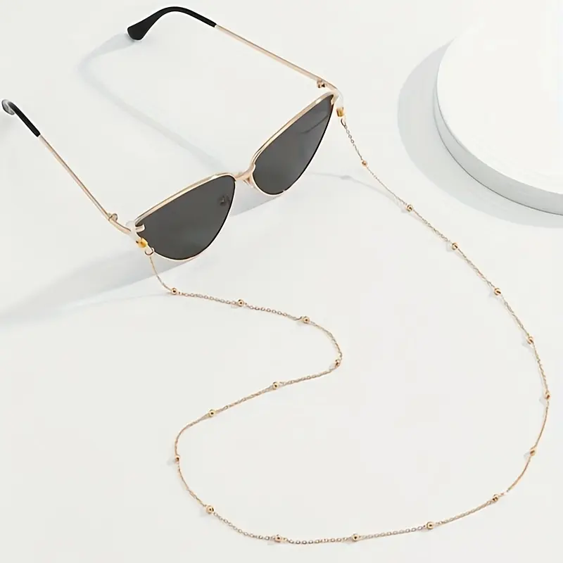 1pc Bohemian Style Metal Beaded Eyeglass Chain - Anti-Slip Holder for Women, Durable Zinc Alloy, Perfect Daily Wear & Decorative Accessories, Everyday Accessory|Bohemian Accessory|Durable Alloy jewelry 4
