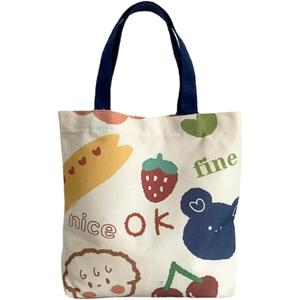 1pieza Bolsos de lona de ocio para uso diario de las mujeres - divertida bolsa de lona- 2 Asas para Bandolera o Hombreo, tejido duradero en poliéster, estilo simple y encantador, Navidad, Acción de gracias, El mejor regalo para el año nuevo
