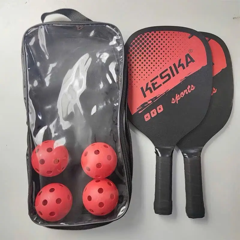 Bộ 2 Vợt Chơi Bóng Pickleball Siêu Nhẹ Cao Cấp Kèm Túi Đựng và 4 Quả Bóng Chuyên Nghiệp 2
