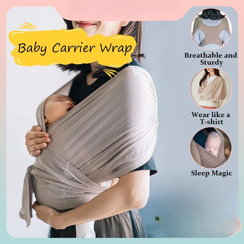 COD Baby Carrier Wrapped Newborn Nursing Cover Easy To Wear Four ...