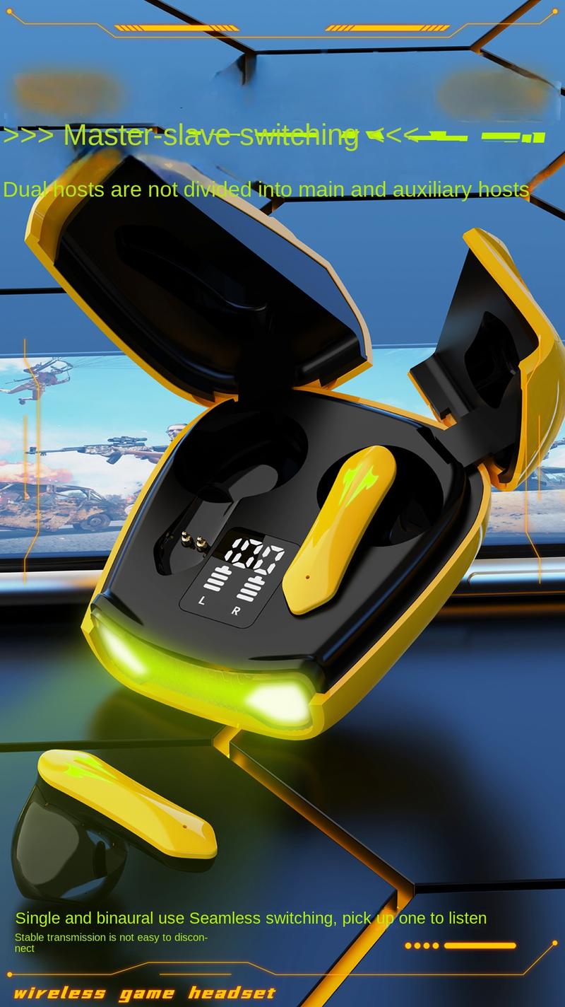 Product Introduction of Tai Nghe Bluetooth, Ks35 Mới, Không Dây, Hai Tai, TWS, Thích Hợp Chơi Game, Cảm Ứng, Màn Hình Kỹ Thuật Số Hai Cửa, Tai Nghe Tạo Hình Xe Thể Thao R05 Earphone 3