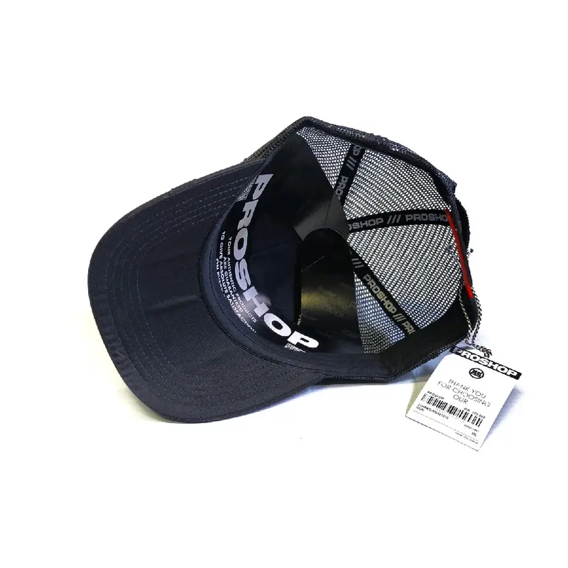 Topi trucker pria PROSHOP ps logo black hat 3