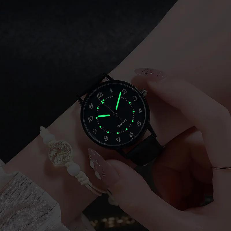 Product Introduction of Women Fashion Watch Quartz Wirstwatch Luminous PU Leather Band Watch Ladies Casual Gift Wrist Watches Clock Reloj Mujer 19