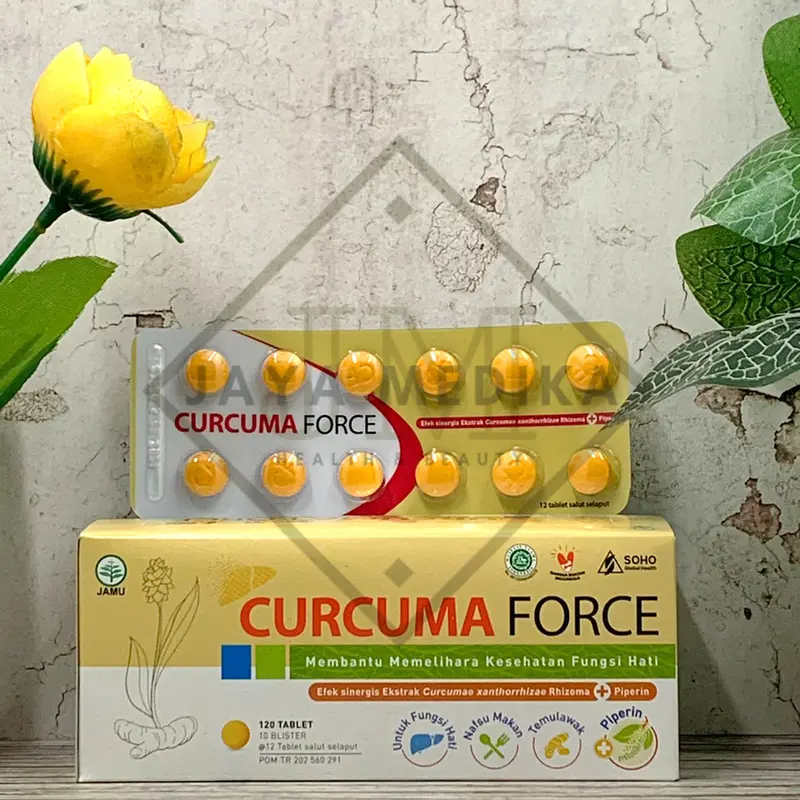 Curcuma Force Strip Isi 12 Tablet - Suplemen Penambah Nafsu Makan 0