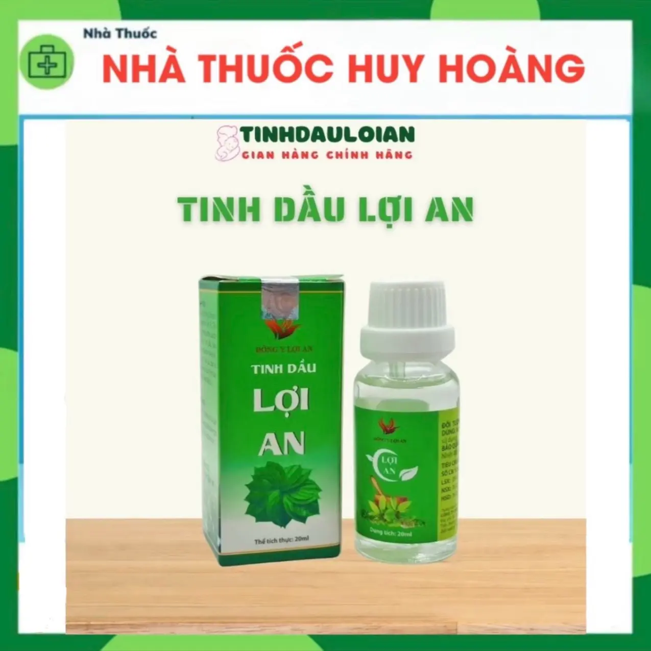 Tinh Dầu Lợi An Chính Hãng [ Giảm Khò Khè_Nghẹt Mũi_Long Đờm]  Cho Bé