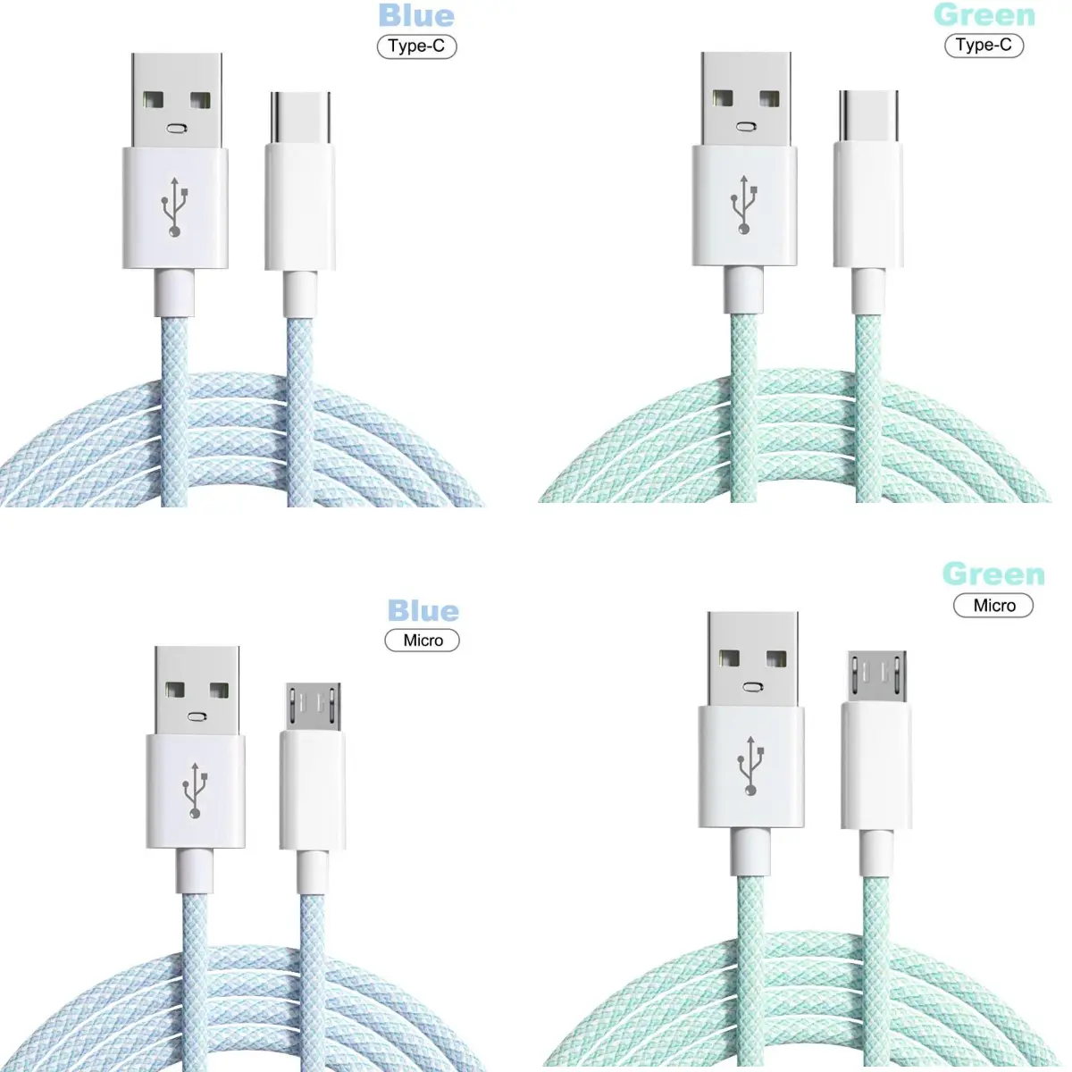 Cáp dữ liệu sạc nhanh, loại USB / Android, dành cho điện thoại thông minh, Type C, Micro USB và máy tính bảng, sạc Phụ Kiện Sạc Điện Thoại Phone