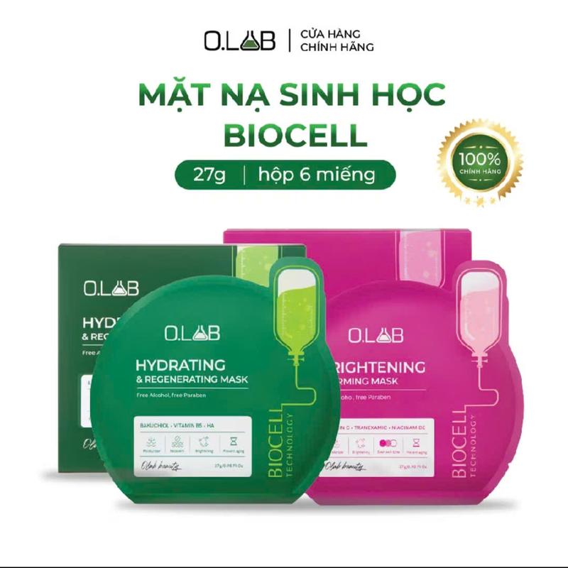 Mặt nạ phôi dừa sinh học OLAB - Hỗ trợ dưỡng sáng da mờ thâm sạm và dưỡng ẩm Cosmetics Women