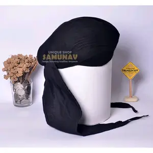 Blangkon Jogja Lipat Sliwir Motif Hitam Polos || Blangkon Dewasa topi la new original biru