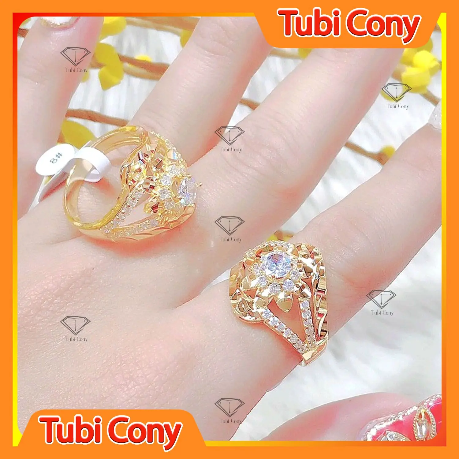 Nhẫn Nữ  Mạ Vàng  Hoa Kiểu Độc Lạ N479 - Mang đi chơi, đi tiệc rất đẹp