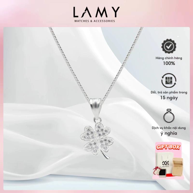 Dây chuyền bạc nữ CDE Lucky Four Leaf Clover Necklace Silver CDE6094