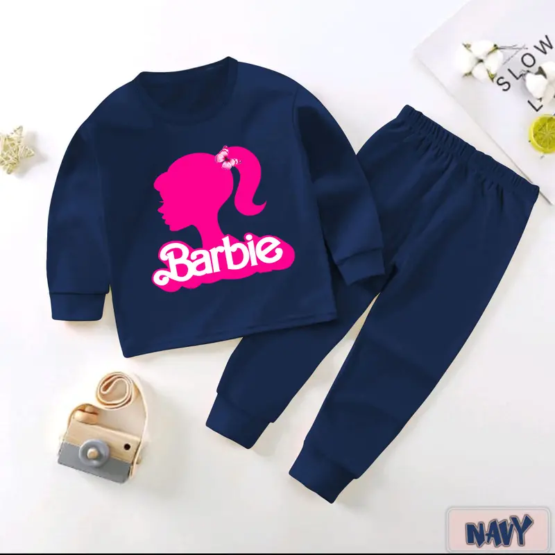 4Pasang Baju Tidur Anak Perempuan Bayi dan Balita Usia 0-4 Tahun Piyama Panjang Cinnamoroll Kuromi 3