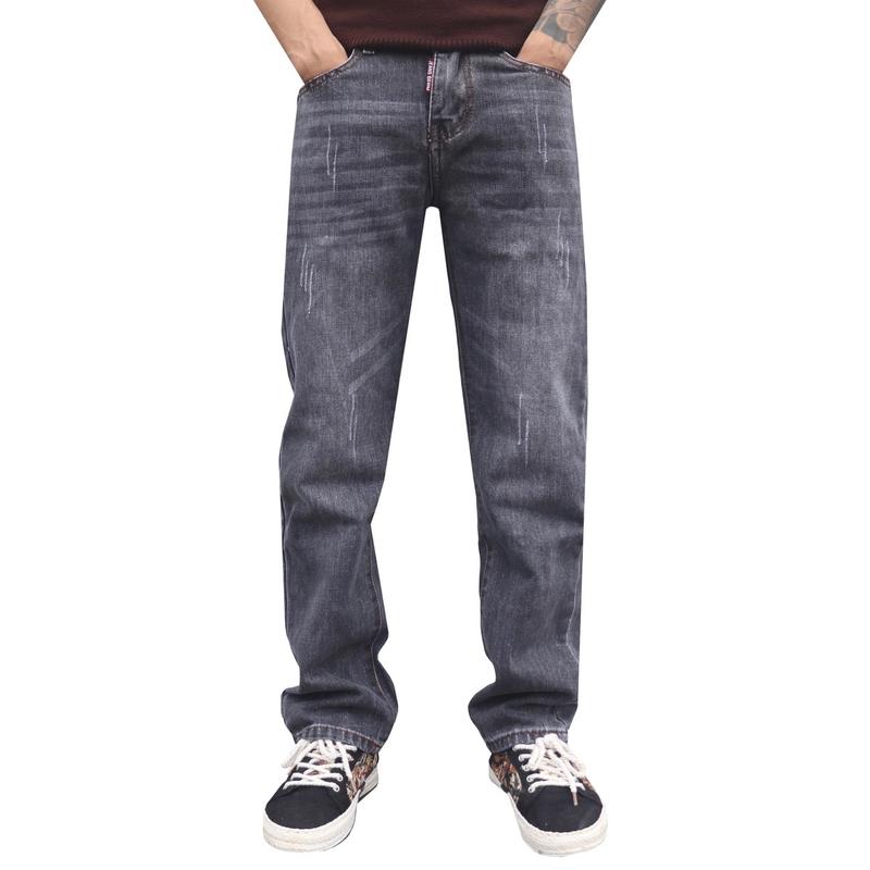 Quần Xuông Xám Đậm Phom Mềm Ống 19 Nam Menswear Jean Pants Có Túi