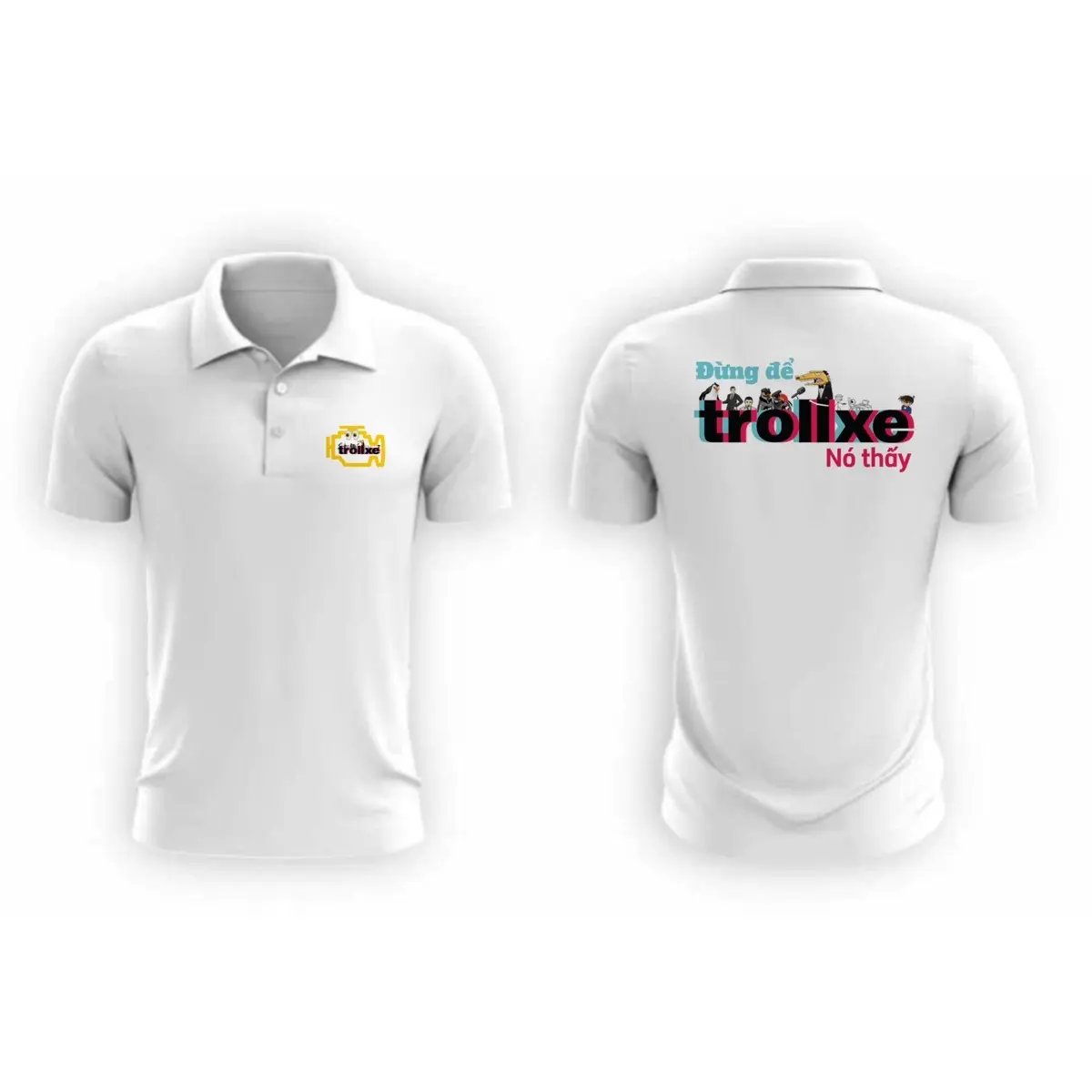 Áo Polo Troll xe - đừng để troll xe nó thấy Nam