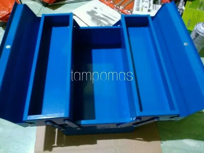 Tool Box Besi 2 susun Tempat Perkakas Kerja - Biru