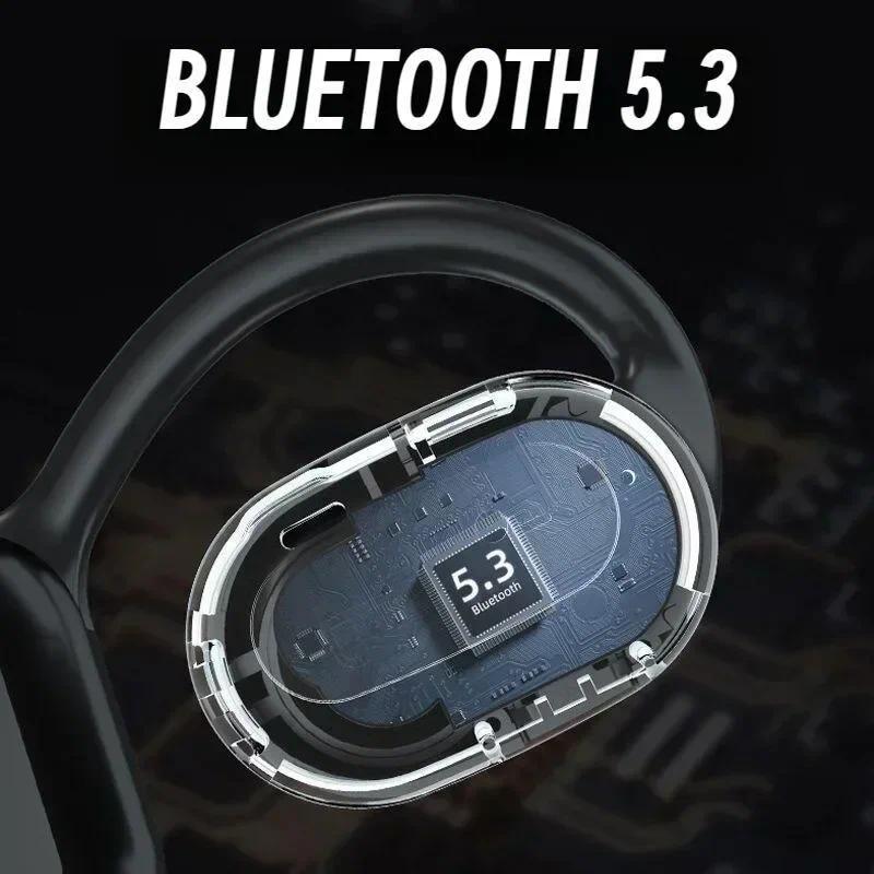 Product Introduction of KY2 Ear Hook Wireless Earphones Air Conduction OWS Headphone HiFi Ear-Hook Music Sports Noise Cancel Headset For All Smartphones 4