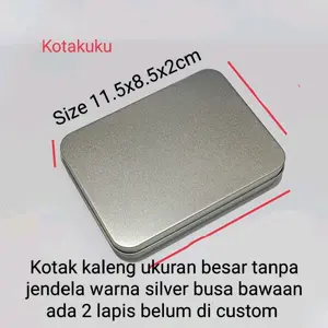 Box kotak kaleng besar tanpa jendela