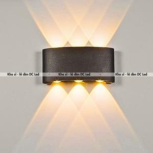 Đèn Hắt Tường Trang Trí Hợp Kim Nhôm chống nước 6 tia 8 tia 10 tia hắt tường vuông các loại