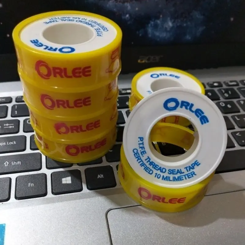 (12 pcs) Sealtape Isolasi Kran Pipa air 10 M Murah Grosir/ Selotip Pipa/ Isolasi Anti Bocor 4