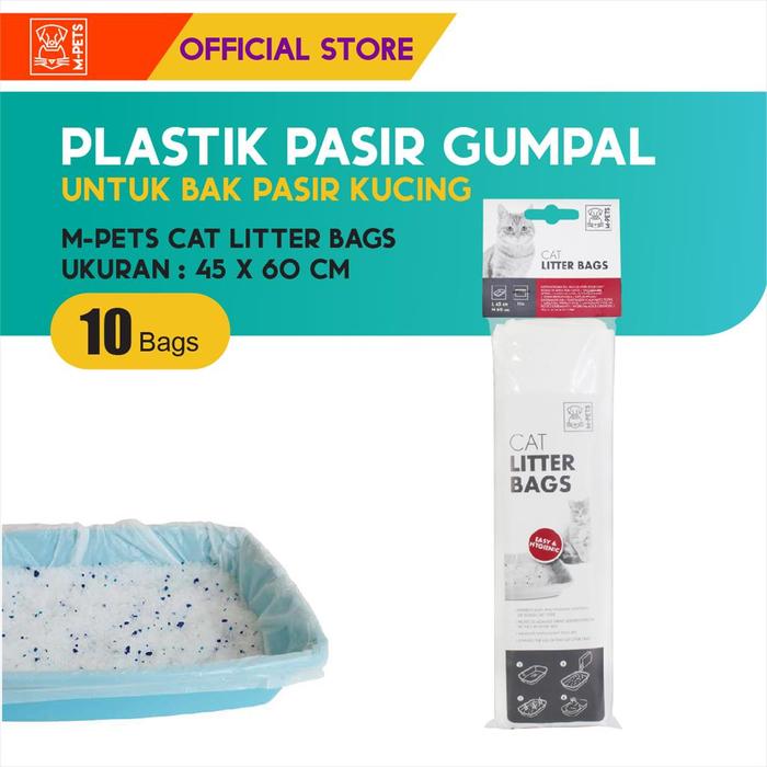 Gambar M-Pets Cat Litter Bags for Cat Tray 60x45 cm / Plastik Bak Pasir dari M-Pets Volk Pets Indonesia Kota Tangerang Tokopedia