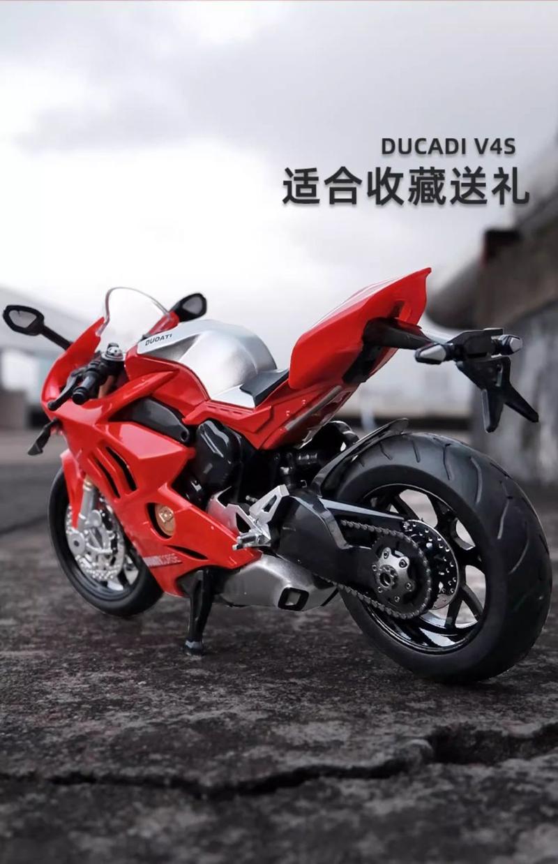 Product Introduction of 1:12 Ducati V4s Motorcycle Simulation Model Alloy Motorcycle Hand-Made Collection Boys and Friends Decoration Gift 3