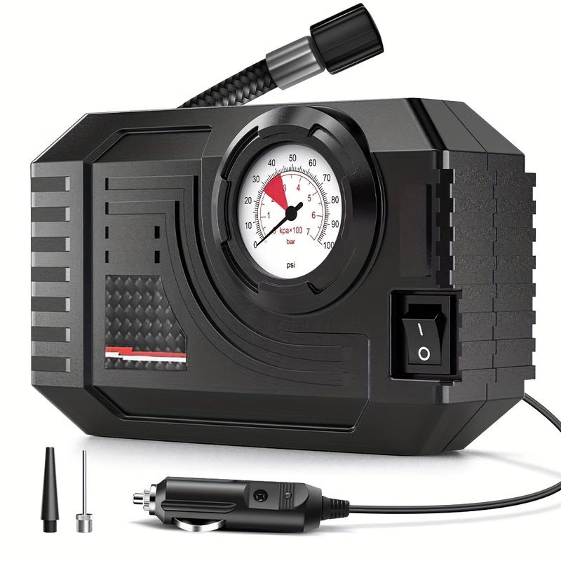 Pam Pemampat Udara Kereta, Carsun, 150PSI, Inflator Tayar Digital, Mudah Alih, Sesuai untuk Kereta, Motosikal, Basikal, Kereta Auto, Pam Udara, Lampu LED DC 12 Volt, Tanpa Bateri 1