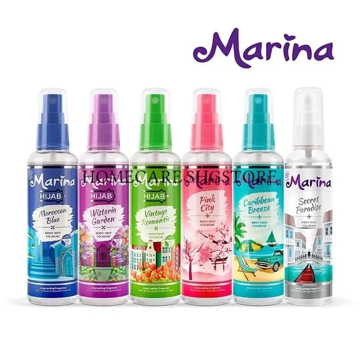 Marina Hair & Body Mist Cologne 100ml All Varian-Hijab Edition Termurah Perfume 0