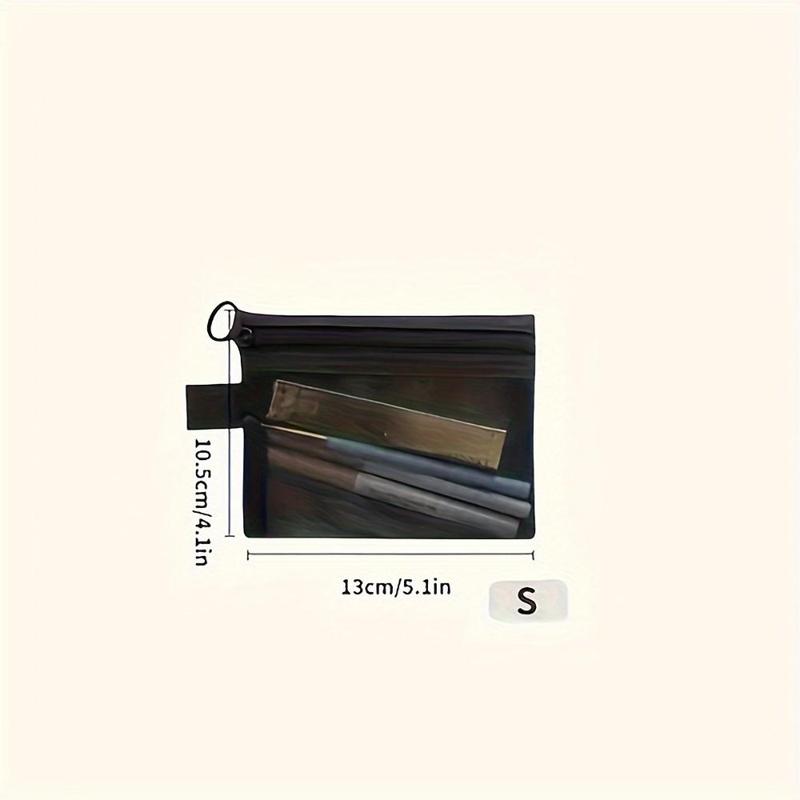 Product Introduction of Portable Travel Mesh Cosmetic Bag, Lightweight Zipper Makeup Bags, Multifunctional Coin Purse for Home, Office, School 2
