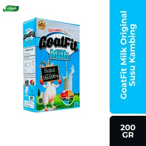 Goatfit Milk - Susu Kambing Plus Royal Jelly Original  200gr Minuman Dairy Serbuk Etawa Bubuk Bahan