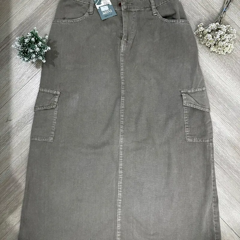 rok cargo pinggang karet Santai 3