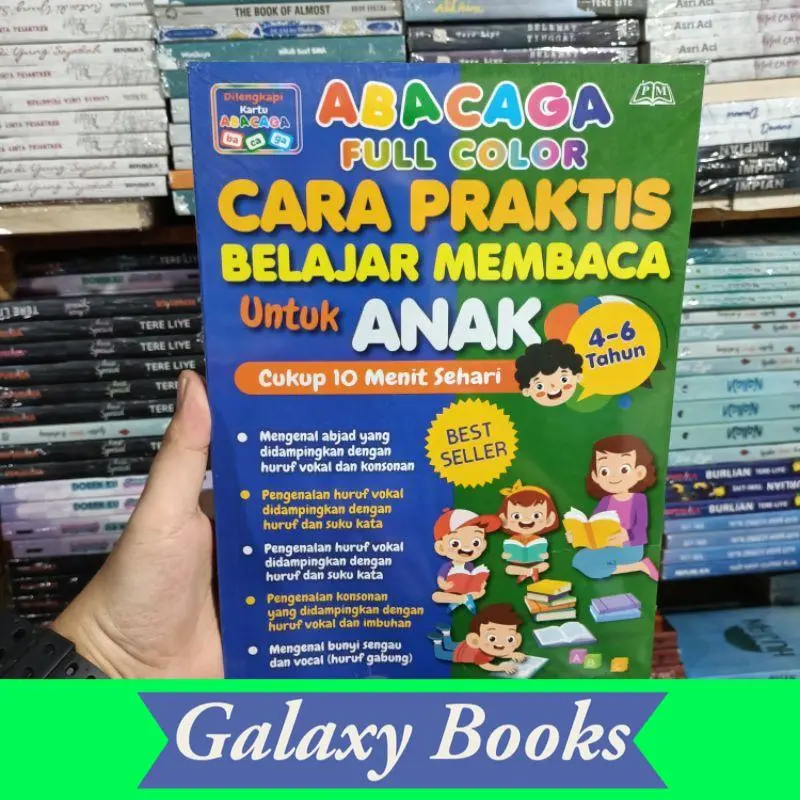 Buku Abacaga Cara Praktis Belajar Membaca FULL COLOR