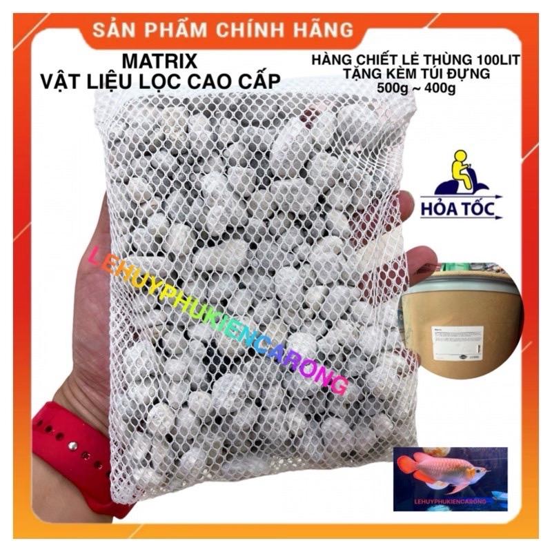 Đá Matrix Seachem POND Vật Liệu Lọc Bể Cá Chiết 1 Lít + Tặng Kèm Túi VLL